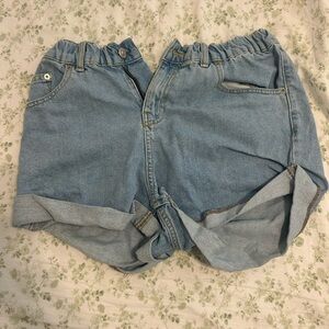 Gianni Bini Light Blue Elastic-Waist Denim Shorts